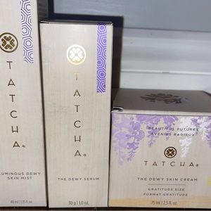 Tatcha Dewy Skin Set (Dewy Skin Cream Value 2.5oz, Dewy Serum, Dewy Skin Mist)